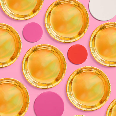 Golden Plates - 25 paper plates