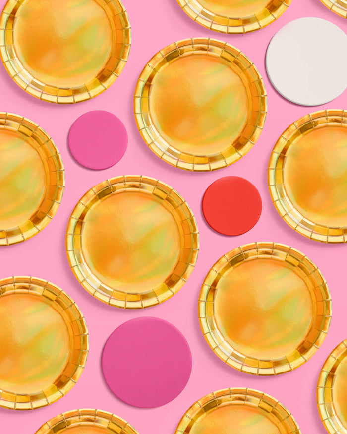 Golden Plates - 25 paper plates