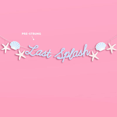 Last Splash Banner - matte blue banner