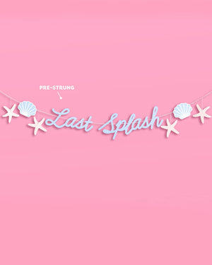 Last Splash Banner - matte blue banner