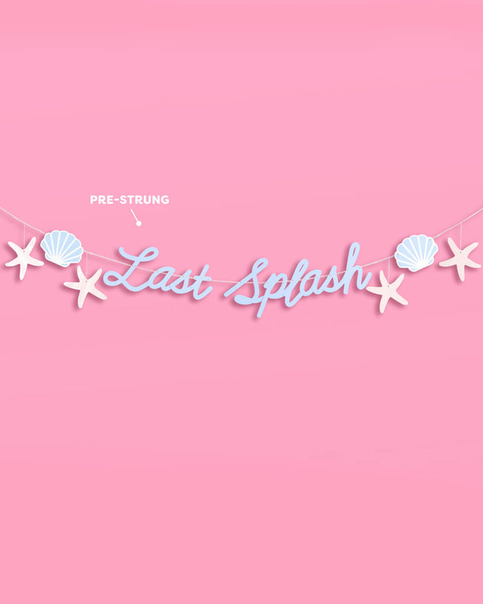 Last Splash Banner - matte blue banner