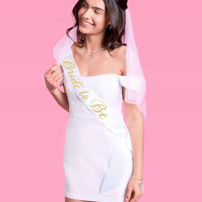 The Remix Kit - bride to be sash + veil