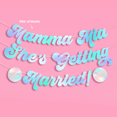 Mamma Mia Banner - three piece banner
