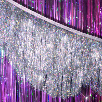 Shimmer Scallop Fringe - scalloped banner