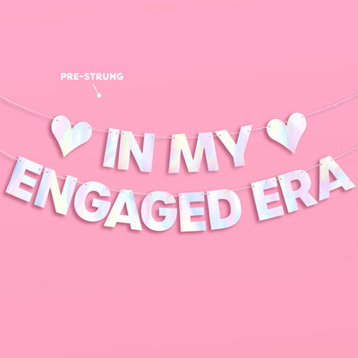 Engaged Era Banner - iridescent foil banner