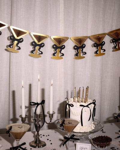 Espresso Martini Banner - 3D paper banner