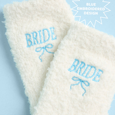 Bride Cloud Socks - fuzzy ivory socks