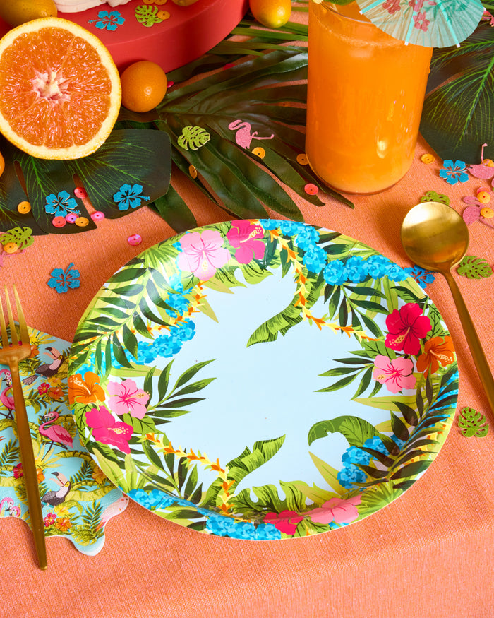 Tropical Plates - 24 paper plates