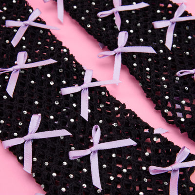 Good Idea Gloves - fishnet bow gloves
