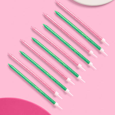 Emerald City Candles - 10 glitter candles