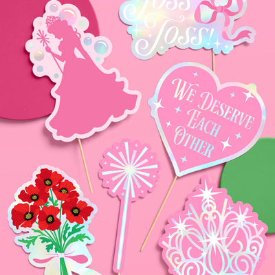 Holding Space Props - 24 pc. photo booth set