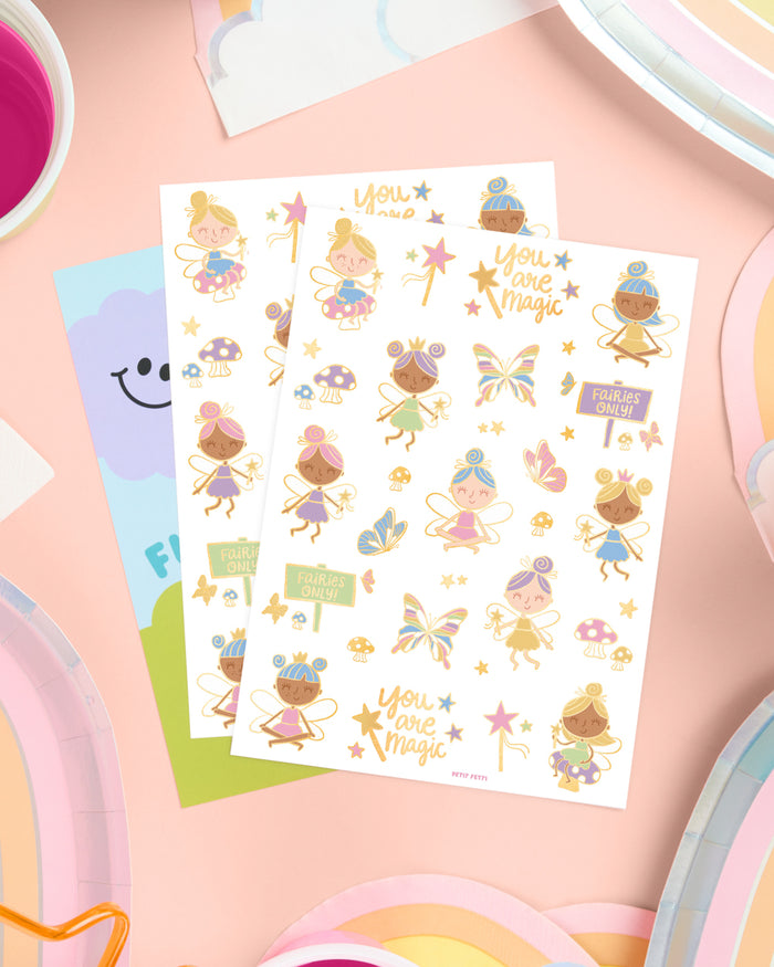 Woodland Fairy Tats - 84 foil temporary tattoos