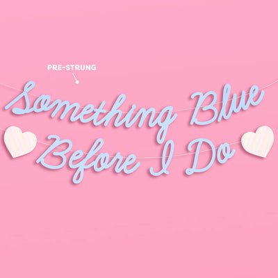 Something Blue Banner - matte blue banner