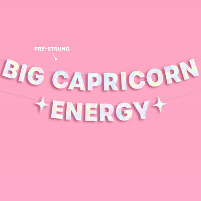 Big ♑️ Energy Banner - iridescent foil banner