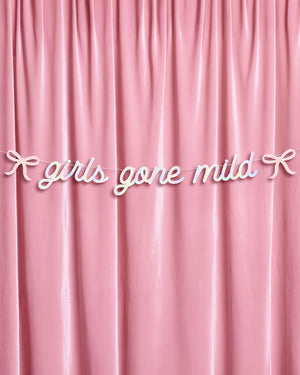 Girls Gone Mild Banner - iridescent foil banner