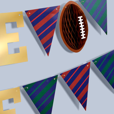 Game Time Banner - gold foil banner