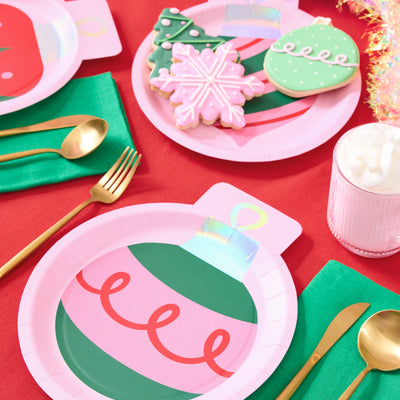 Ornament Plates - 24 paper plates