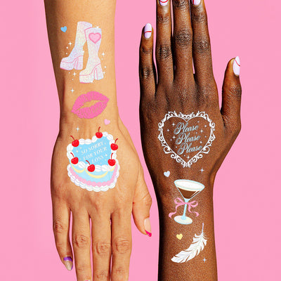 Short & Sweet Tats - 54 temporary tattoos