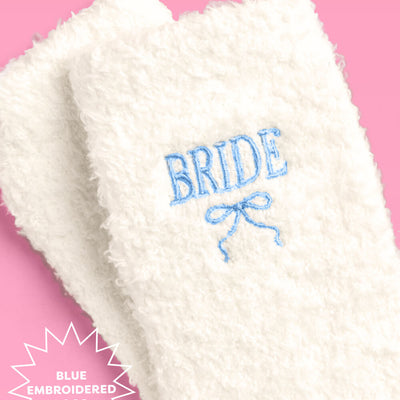Bride Cloud Socks - fuzzy ivory socks
