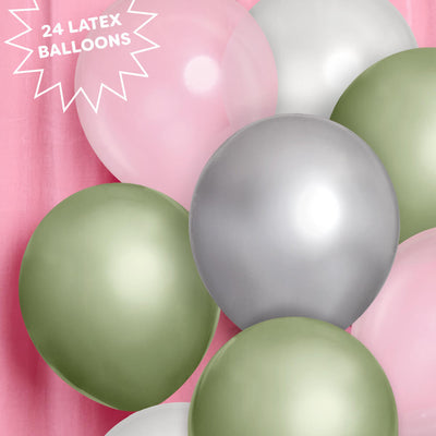 Sage Balloon Pack - 24 latex balloons