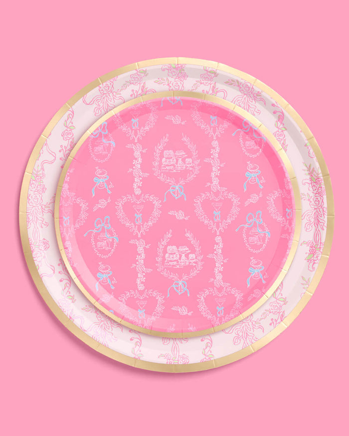Romance Plates - 32 paper plates, 2 sizes