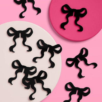 Little Black Bow Drink Markers - 8 drink markers