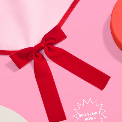 Pretty in Pink Tree Skirt - wavy tree skirt w. bows