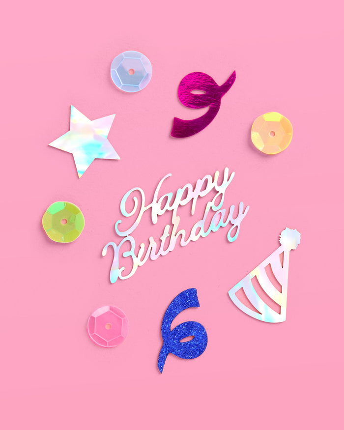 Rainbow Birthday Confetti - 200 pc foil confetti