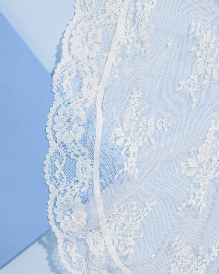 Lace on Lace Veil - layered multi lace veil