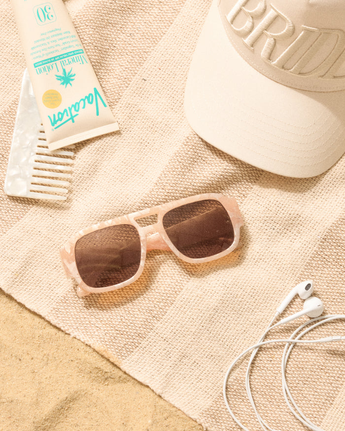 Bride Aviator Sunnies - neutral tortoise sunglasses