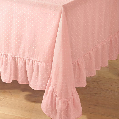 Tea Party Tablecloth - sheer polka dot tablecloth