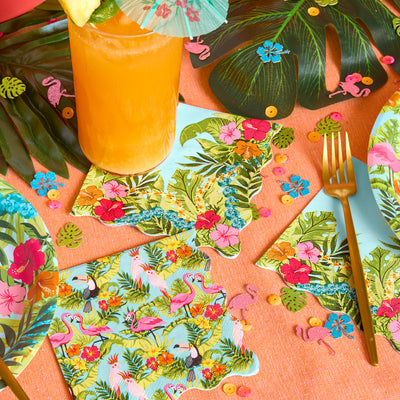 Tropical Napkins - 24 wavy paper napkins