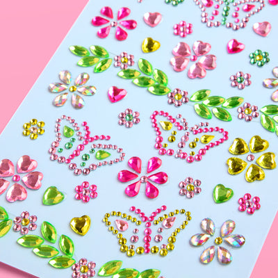 Butterfly Gem Set - 36 adhesive face gems
