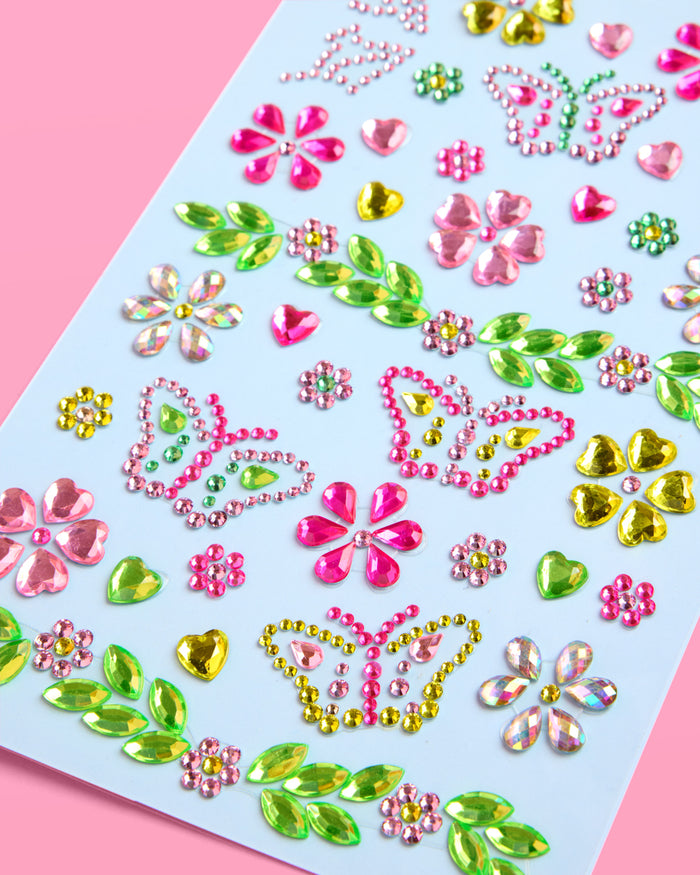 Butterfly Gem Set - 36 adhesive face gems