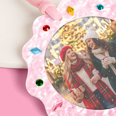 Picture Perfect Ornament - pink frame ornament