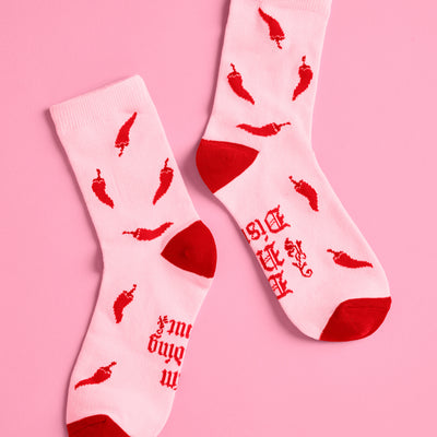DND Smut Socks - pink + red