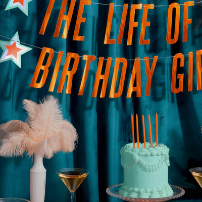 Showgirl Trio - plates, napkins + banner
