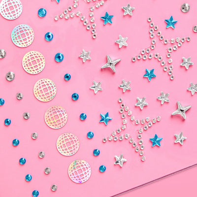 Disco Ball Face Gems - 98 pc face gem set