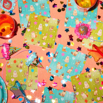 Cat Napkins - 24 paper napkins