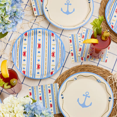 Nautical Plates - 24 paper plates
