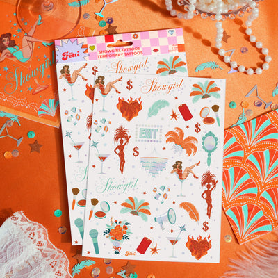 Showgirl Tats - 64 temporary tattoos