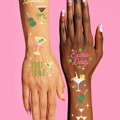 Martini Tats - 50 temporary tattoos