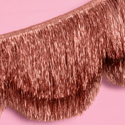 Rose Gold Scallop Fringe - scalloped banner