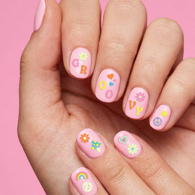 Groovy Glow Nail Stickers - 692 glow in dark stickers