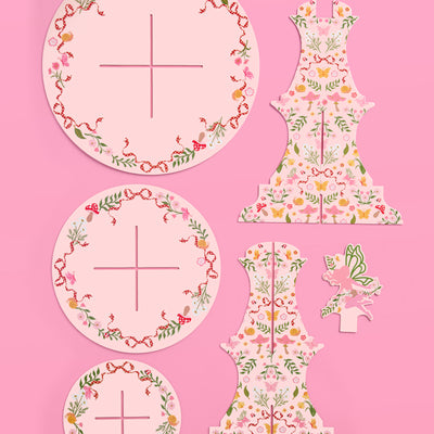 Garden Fairy Cupcake Tower - 3 tiered display