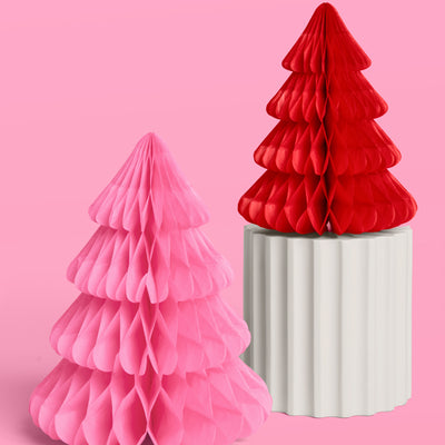 Very Merry Tree Set - 4 accordion tissue paper trees
