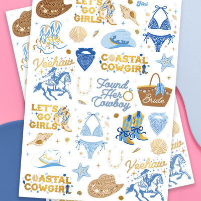 Coastal Cowgirl Tats - 54 temporary tattoos