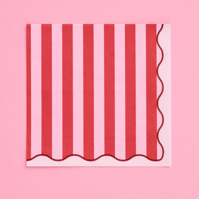 Candy Stripe Napkins - 25 paper napkins