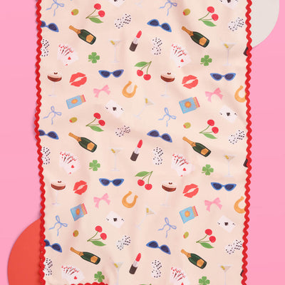 Cute Girl Tea Towel - cotton tea towel