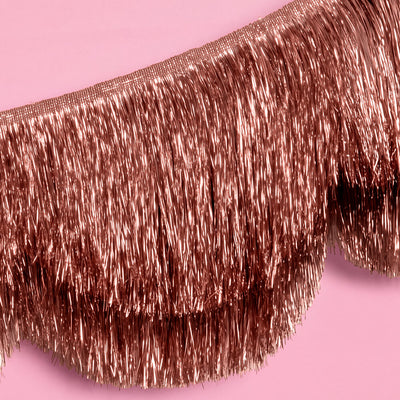 Rose Gold Scallop Fringe - scalloped banner